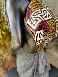 Image 3 of  Designs By IvoryB Backpack Kuba Cloth Ankara Print