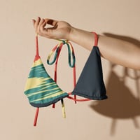 Image 1 of Surf's Up Recycled String Bikini Top