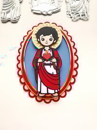 Image 5 of Baby Virgen, St Jude and Sacred Heart Bundle - Communion/ Baptism Collection