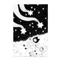 Image 1 of star shower postcard