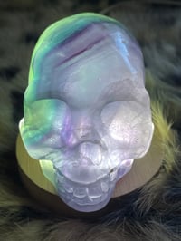 Image 8 of Rainbow Fluorite Crystal Skull #1965