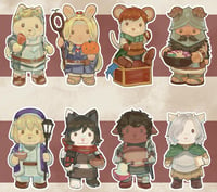 Image 4 of Dungeon Meshi Calico Critter Sticker Sheet