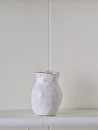 Wavy Edge Gold Polka Dot Bud Vase 