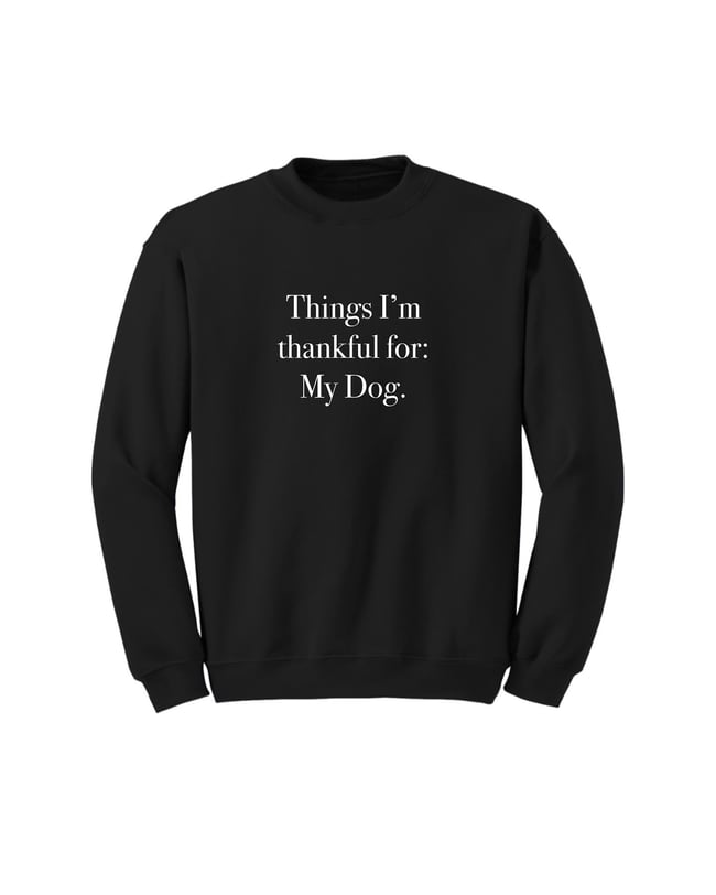 THINGS I’M THANKFUL FOR: MY DOG. 