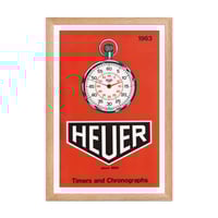 Image 4 of Heuer 1963 catalog framed poster