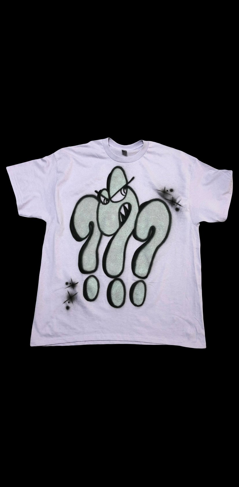 Image of AIRBRUSH TEE SIZE XL CHROME/BLACK