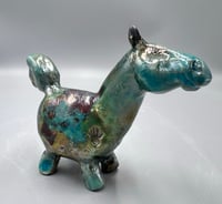 Image 1 of Raku Fat Pony- Julie Kradel