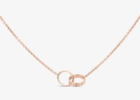 C Necklace - Rose Gold