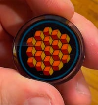 Image 2 of Full color fire cubes geometric 