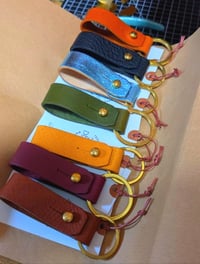 Image 5 of Personalised Looped Leather Keyring