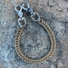 Stainless & Brass "Flatty" Wallet Chain