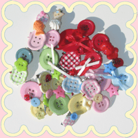 Image 1 of Button hair clips