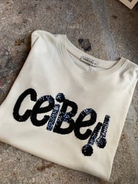 Image 1 of Camiseta bordada a man. CEIBE BEIS. Talla XS/S. En STOCK!