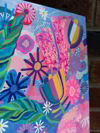 Image 3 of 🌸 M O T H E R S  D A Y  D R O P ✨ Original Painting Wildflowers Vases - 46 x 46cms  copy