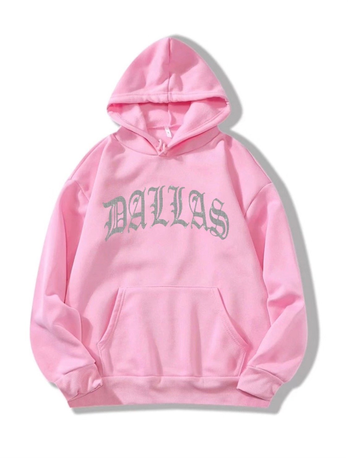 DALLAS BLING HOODIE (PINK) / ElCHUY