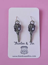 Image 5 of Crow Skull Dangles