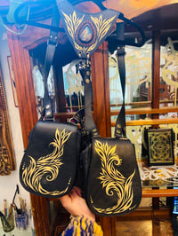 Image 1 of Hand painted leather holster 