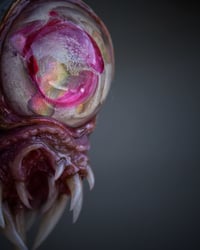 Image 17 of Little Magenta Monster Toothy pendant, OOAK,