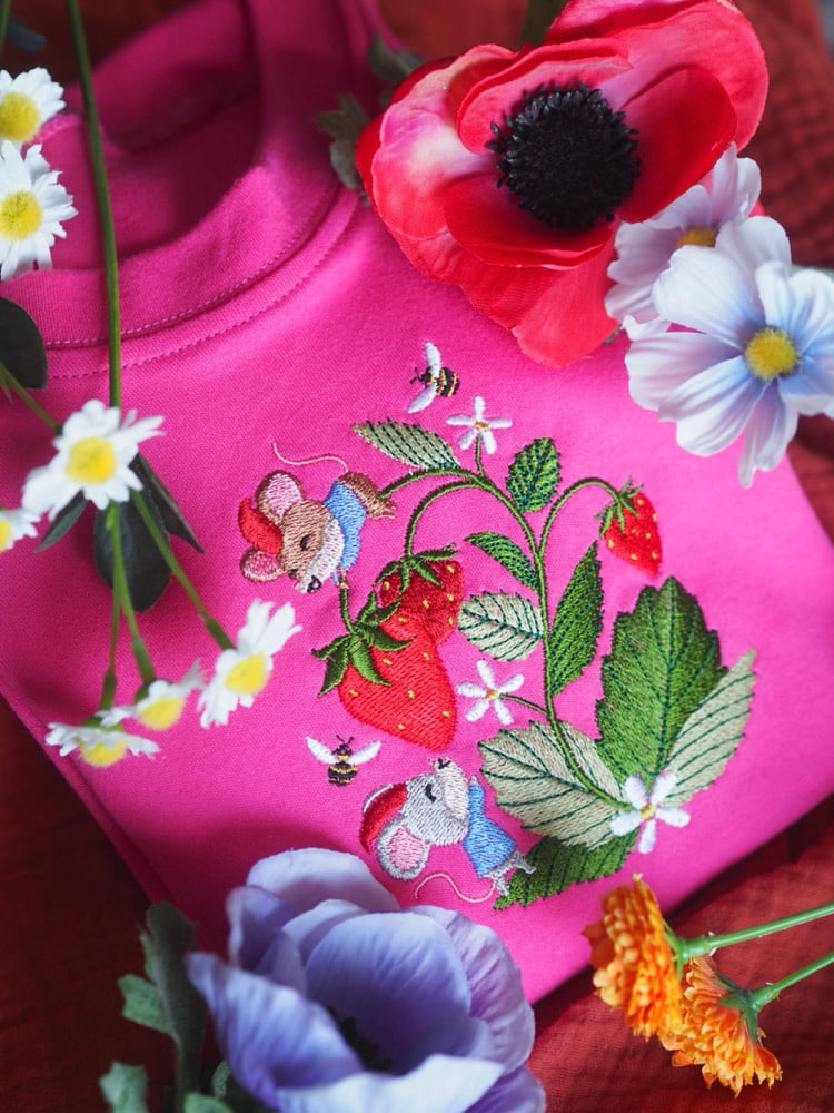 Image of The Strawberry Patch Gnomes - Cerise Tee