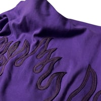 Image 5 of (M-L) Nike Hoodie Purple Flame "Letor" 620