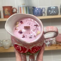 Image 3 of fresh rose scented candle