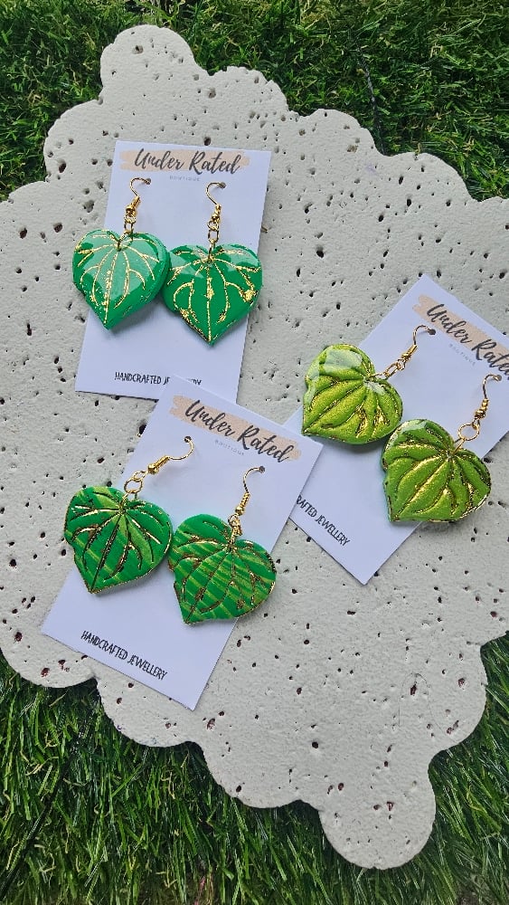 Image of Kawakawa Leaf Earring sets