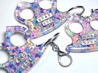 Image 1 of BRAT 666, CRY BABY, BAD BOY keychains
