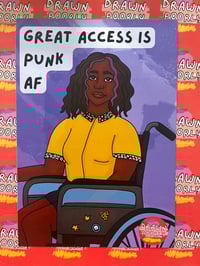 Image 3 of Great Access is Punk AF - A5 print 