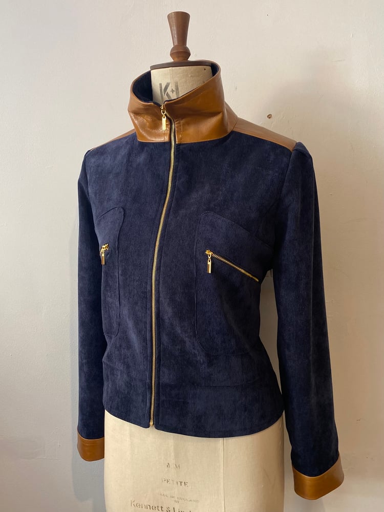 Image of Cord and leather Marianne jacket