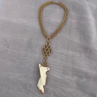 Image 2 of Brass Nutria Jawbone Necklace