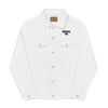 CROSSFACE PRO  White Unisex denim jacket 