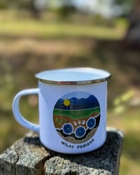 Footsteps Through Country Camping Mug