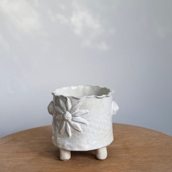 Image of Small Flannel Flower Vase/ Cachepot  (4267)