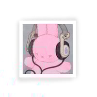 just vibing bunny ~ art print