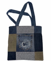 Image 1 of Golden Patchwork Tote