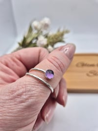 Image 1 of Amethyst Adjustable Ring 