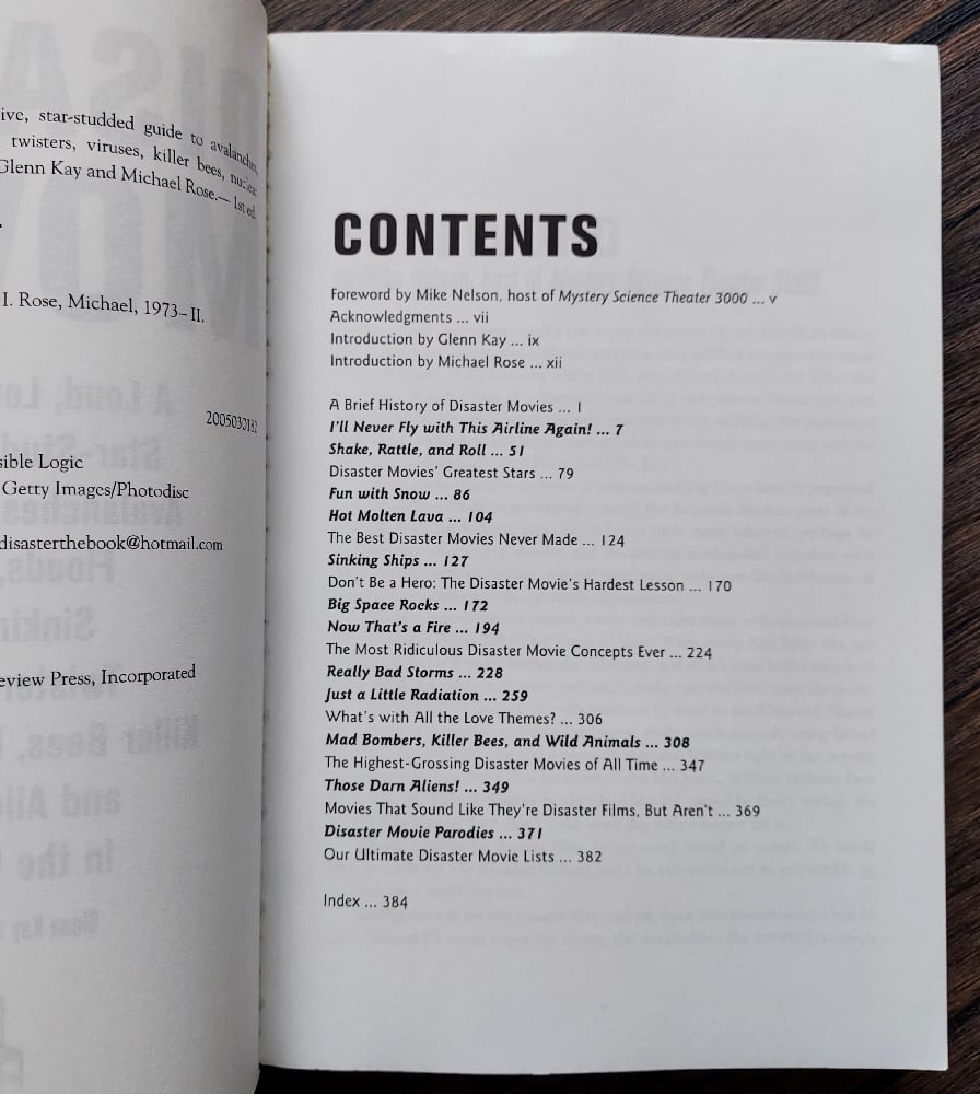 Disaster Movies, by Glenn Kay and Michael Rose