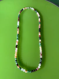 Image 2 of Semi Precious Green Earth Toned Beaded Necklace