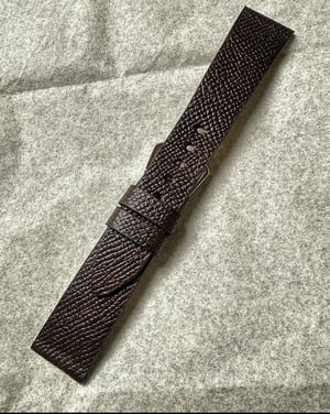 Image of Russian grain Chocolate Brown Museum Watch Strap