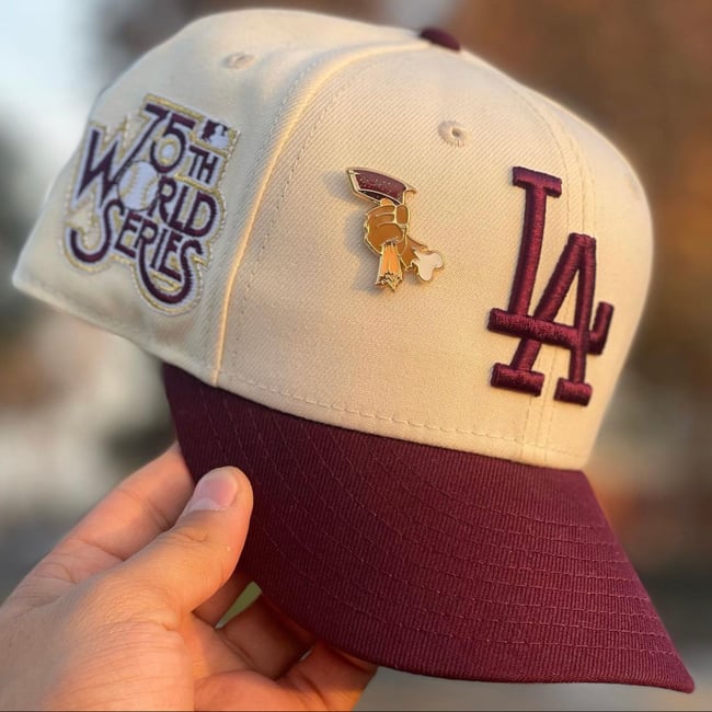 Bad To The Bone Pin - Wine Gold