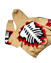 Image 9 of Reworked Cracky 3D Bones Hoodie Size L
