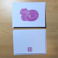 Image 3 of Cat Block Print Cards