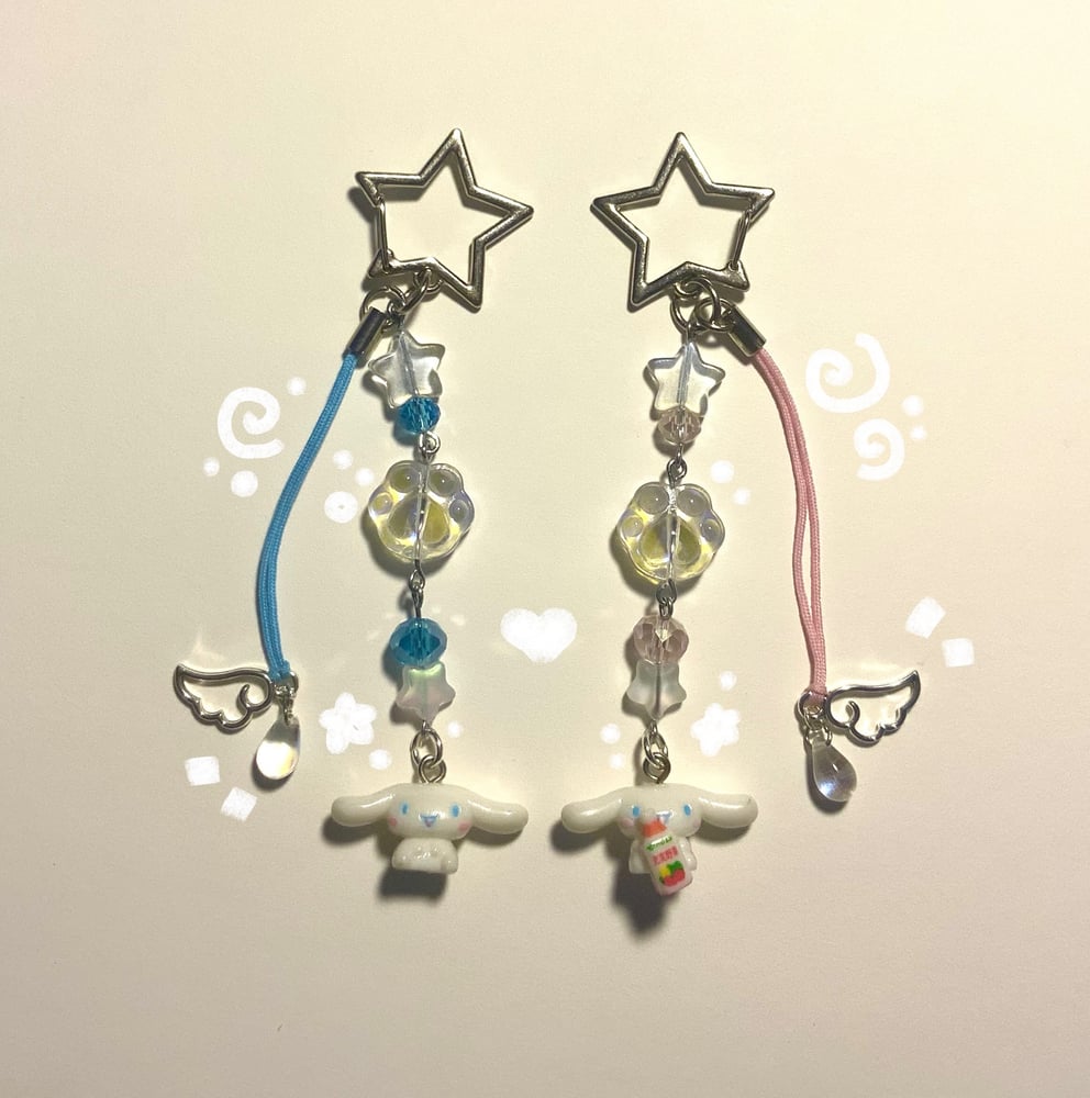 Image of matching cinnamoroll keychains * ˖ ౨ৎ˚