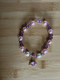 Image 5 of Glinda the Good Witch Inspired Tumbler Bracelet Stack