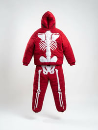 Image 5 of Faith & Loyalty “Eternal Conflict” Puffer Suit (Red)