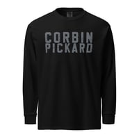 Image 1 of Corbin Pickard Branded Front/Back Garment-dyed heavyweight long-sleeve shirt