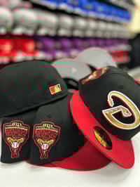 Image 3 of New Era 59Fifty Blk-Scarlet 