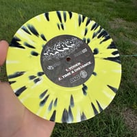 Image 2 of *FMF EXCLUSIVE* Yellow w/ White and Black Splatter 7 INCH - VOLCANO  "NO WAY BACK"