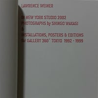 Image 2 of Lawrence Weiner “A DAY IN THE LIFE”