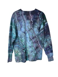 Image 6 of S Unisex Adult Soft Long Sleeve Tee in Mermaid Geode Ice Dye